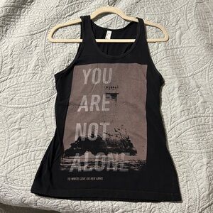 To Write Love On Her Arms Black Graphic Tank Top